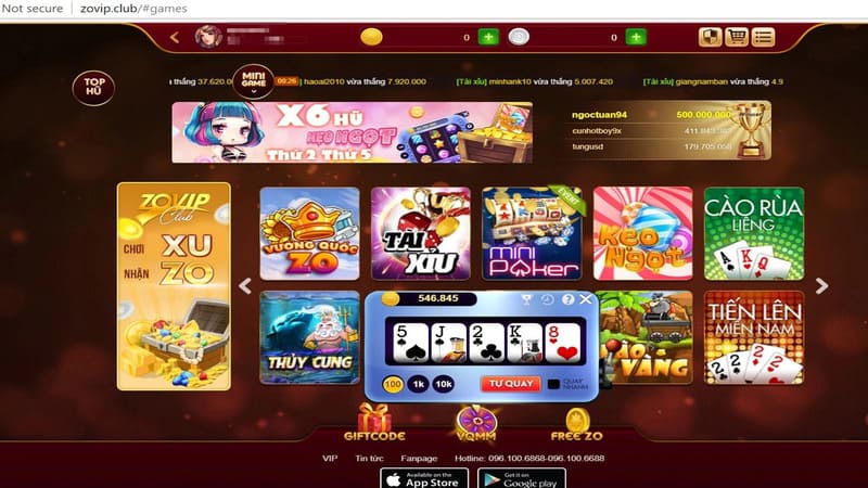 Sảnh game bài E168 Club có gì đặc biệt