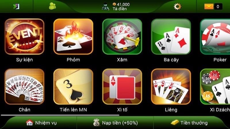 Những phiên bản game bài Benvip Club hấp dẫn